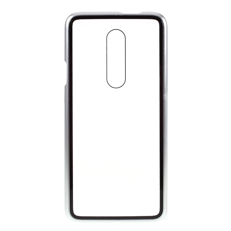 Cadre Métallique Magnétique Amovible + Étui De Protection En Verre Trempé Pour Oneplus 7 Pro - Argent-3
