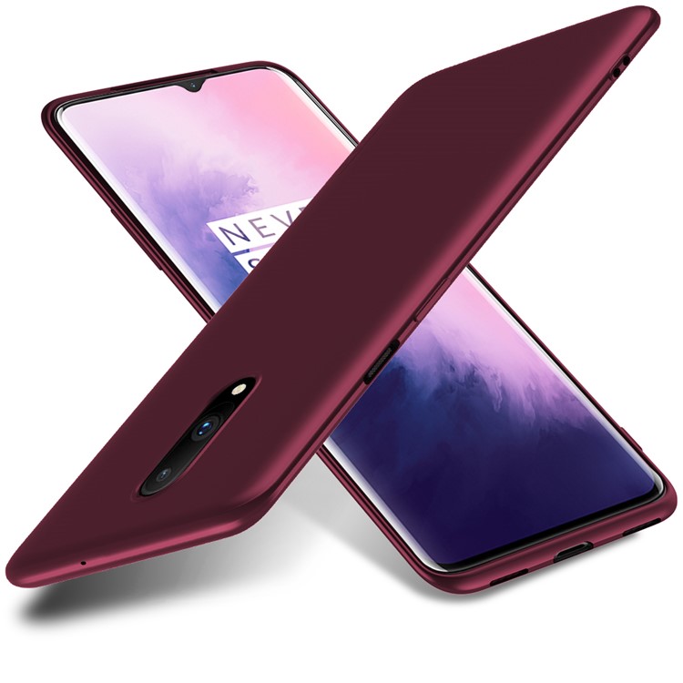 X-NIVEL Shell Serie Guardián Mate Teléfono De TPU Para OnePlus 7 - Vino Rojo-1