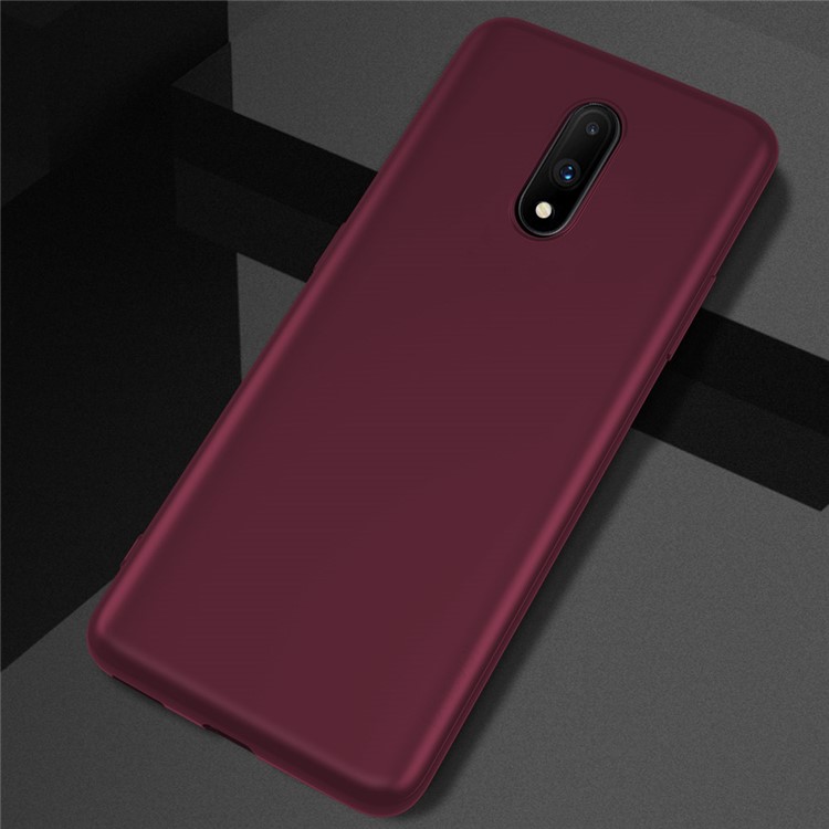 X-NIVEL Shell Serie Guardián Mate Teléfono De TPU Para OnePlus 7 - Vino Rojo-2