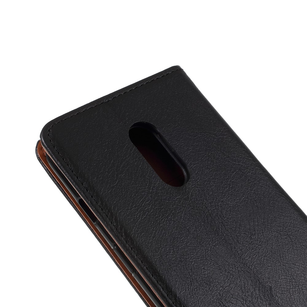 Auto-absorbed Wallet Leather Stand Phone Cover for OnePlus 7 - Black-5