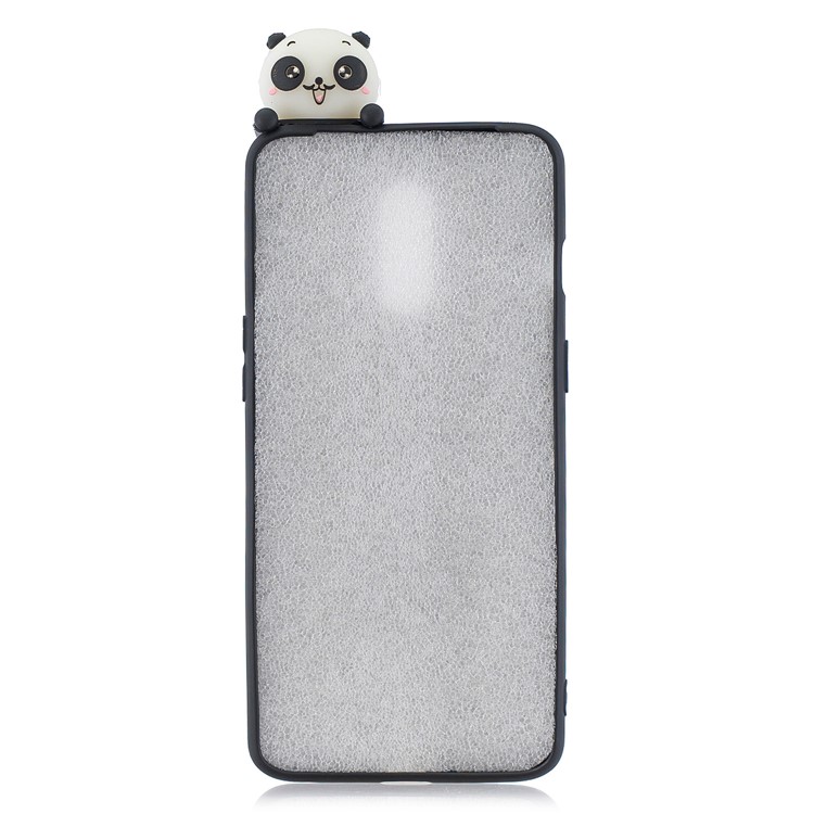 3D Cute Doll TPU Back Case for OnePlus 7 - Handsome Panda-3