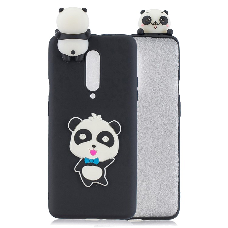 3D Cartoon Animal Printing TPU Phone Case for OnePlus 7 Pro - Panda Say Hello-1