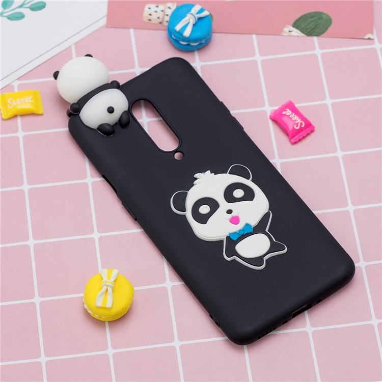 3D Cartoon Animal Printing TPU Phone Case for OnePlus 7 Pro - Panda Say Hello-7