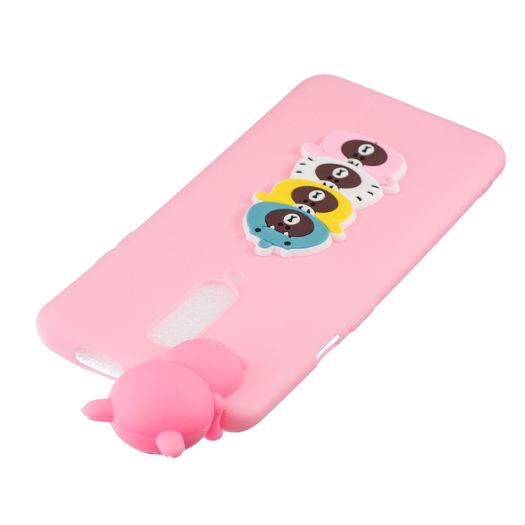 Caja Del Teléfono TPU De Impresión Animal De Dibujos Animados En 3D Para Oneplus 7 Pro - Cuatro Osos-5