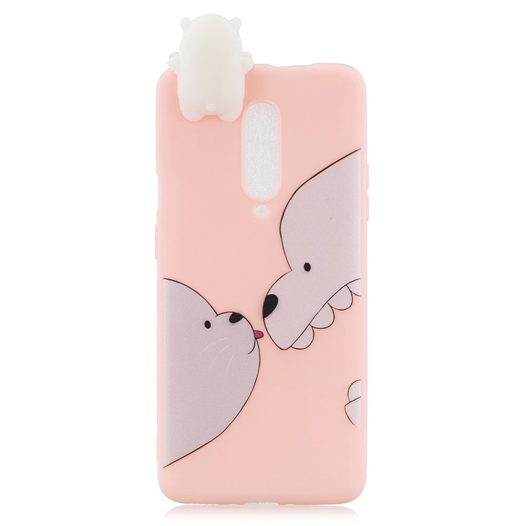 3D Animal Doll Pattern Printing TPU Protective Phone Case for OnePlus 7 Pro - Bear-3