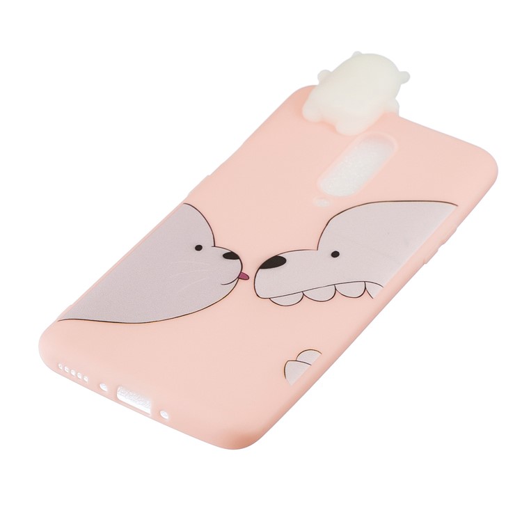 3D Animal Doll Pattern Printing TPU Protective Phone Case for OnePlus 7 Pro - Bear-4