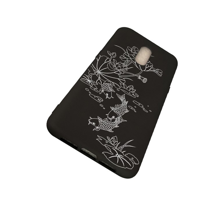 Embossing Pattern Printing TPU Phone Case for OnePlus 7 - Fish-4