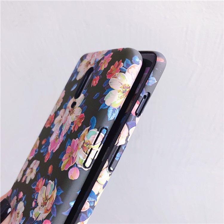 Ink Painting Flower Embossment Luminous Phone Case for OnePlus 7-8