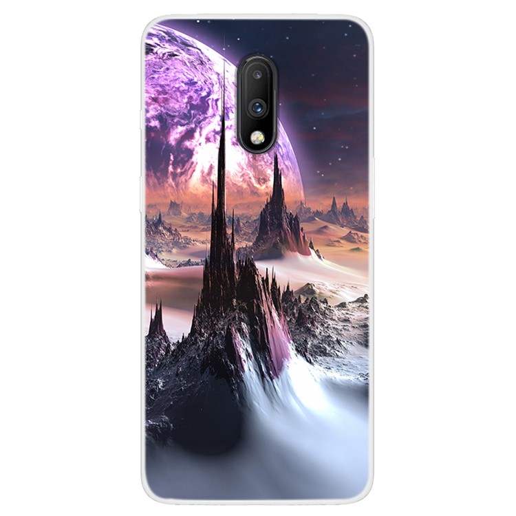 Space Series Pattern Printing Soft TPU Protective Case for OnePlus 7 - Style A-1