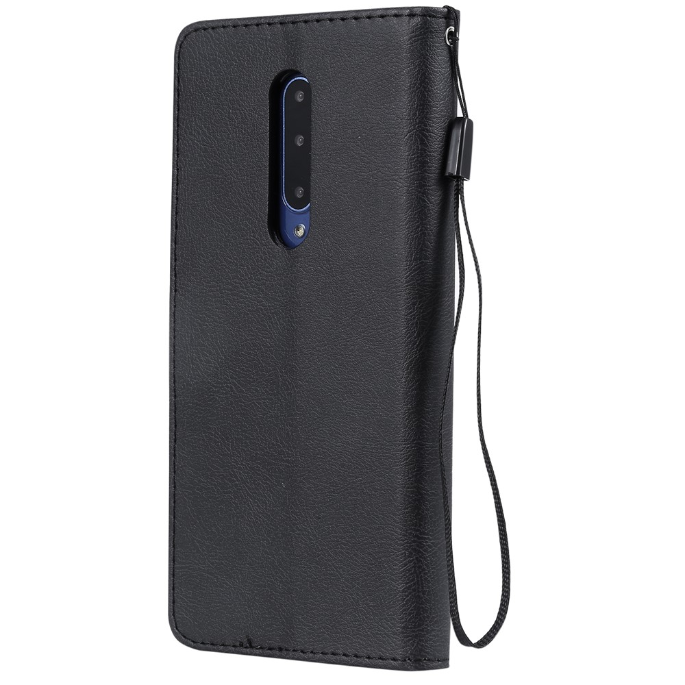 Funda Soporte De Piel Monedero Para Oneplus 7 Pro - Negro-3