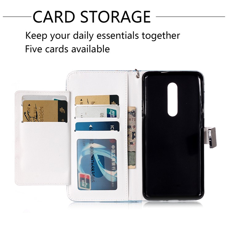 Custodia A Portafoglio In Pelle PU + TPU Con Stampa Motivo Per Oneplus 7 Pro - Gufo-5