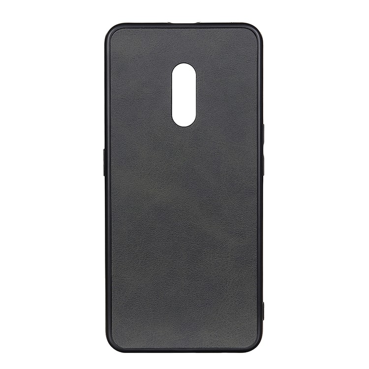 Frosted Skin PU Leather+Plastic+TPU Shell for OnePlus 7 - Black-1