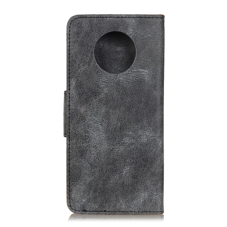 Vintage Style PU Leather Wallet Stand Phone Cover for OnePlus 7T - Grey-3