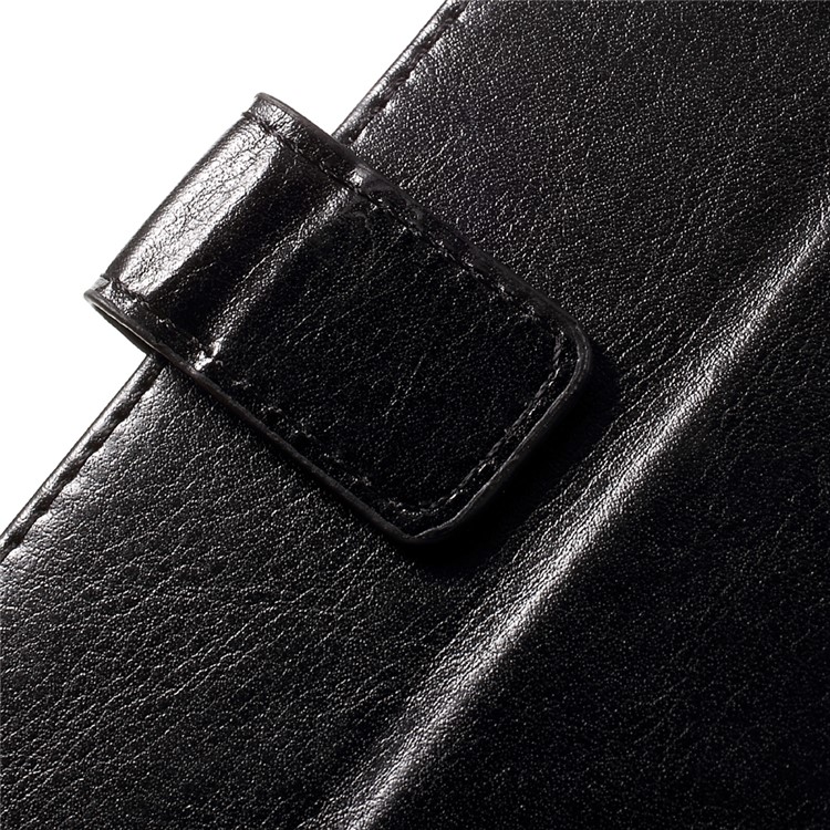 Crazy Horse Leather Wallet Stand Case for OnePlus 3 - Black-10