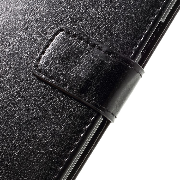 Crazy Horse Leather Wallet Stand Case for OnePlus 3 - Black-9