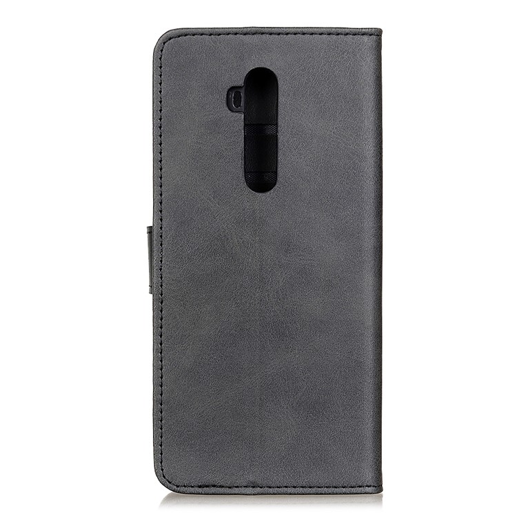 Pele Fosca Caso PU Carteira De Couro Para OnePlus 7T Pro - Preto-10