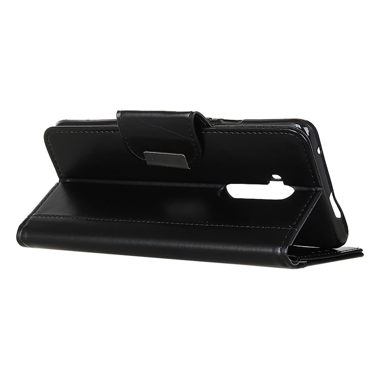 Leather Stand Case with Card Slots for OnePlus 7T Pro - Black-11