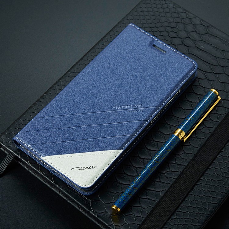 TSCASE Auto-absorbed Sand-like Texture Leather Case with Stand for One Plus 3 / 3T - Blue-1