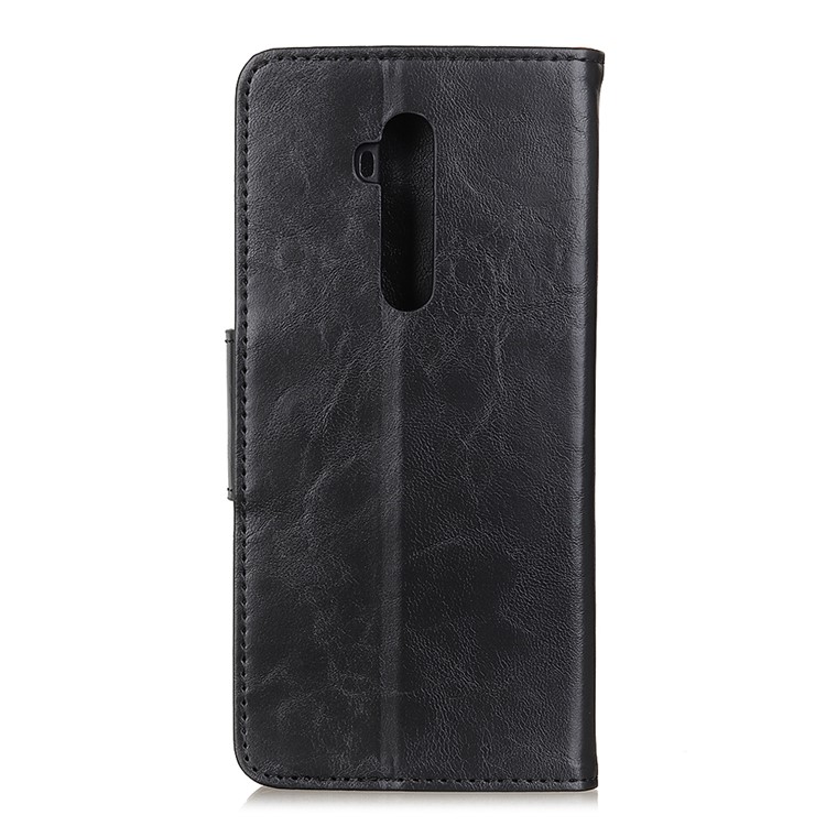 Crazy Horse Leather Wallet Case for OnePlus 7T Pro - Black-10