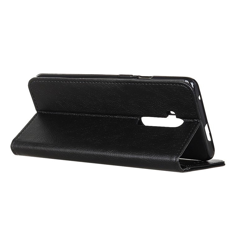 Auto-absorbed Litchi Texture Split Leather Mobile Case for OnePlus 7T Pro - Black-4