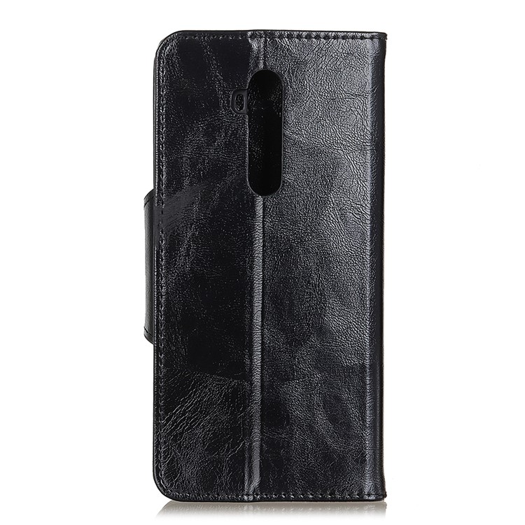 Wallet Stand Leather Case with Multiple Card Slots for OnePlus 7T Pro - Black-1