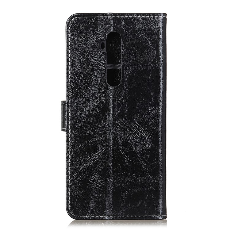 Verrücktes Pferd Haut Retro Ledertasche Mit Ständer Für OnePlus 7T Pro - Schwarz-3