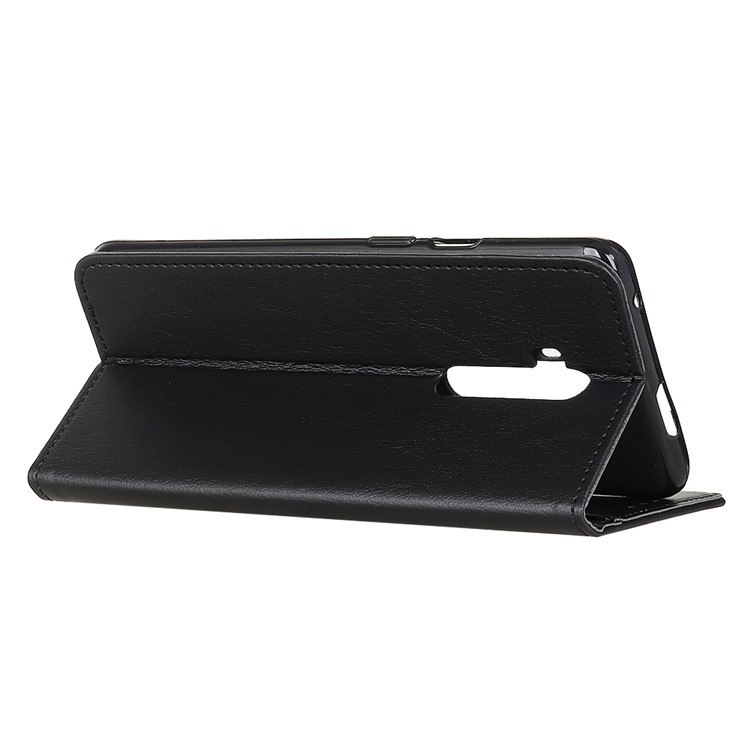 Leather with Clasp Phone Case for OnePlus 7T Pro - Black-4