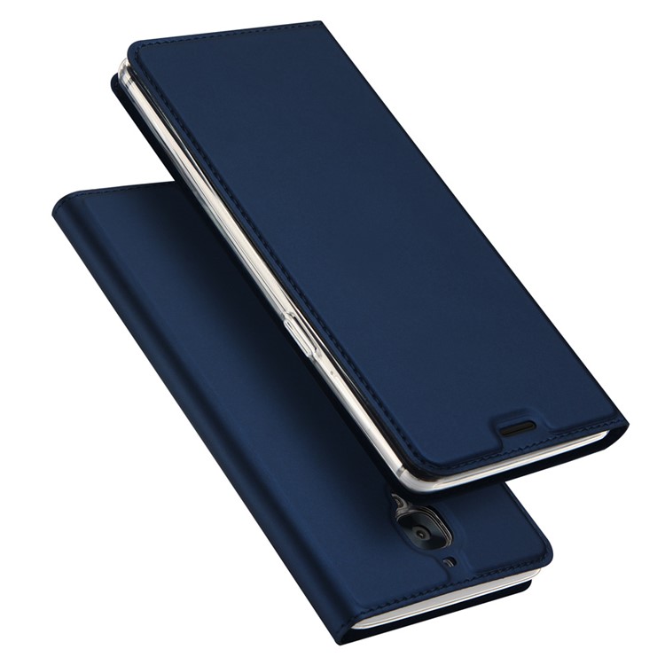 

DUX DUCIS Skin Pro Series for OnePlus 3 / 3T Business Leather Card Slot Cover - Dark Blue