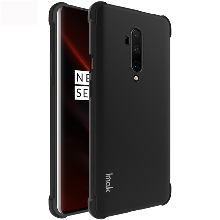 IMAK for OnePlus 7T Pro Shockproof Full Protection TPU Phone Cover - Metal Black
