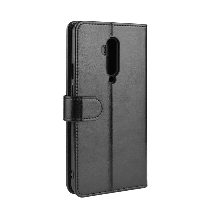 Crazy Horse Wallet Leather Stand Case for OnePlus 7T Pro - Black-3