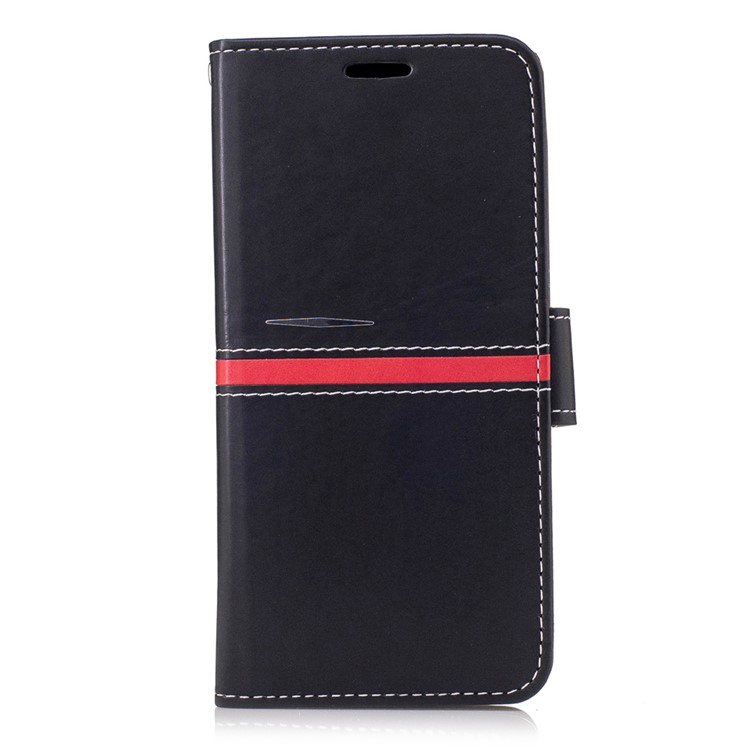 For OnePlus 3T / 3 Graceful Series Stitching Wallet Leather Phone Case Stand - Black-1