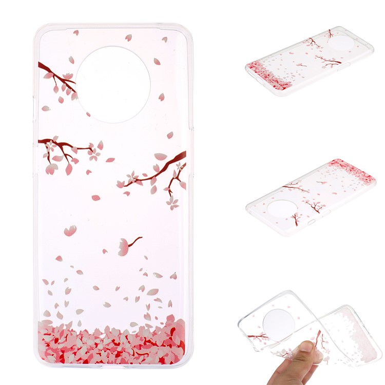 Motif D'impression Boîtier Arrière TPU Pour OnePlus 7T - Pétales-1