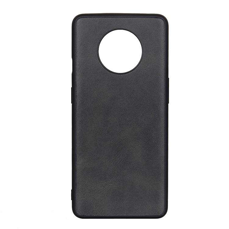 PU Leather Hybrid Phone Case for OnePlus 7T - Black-1