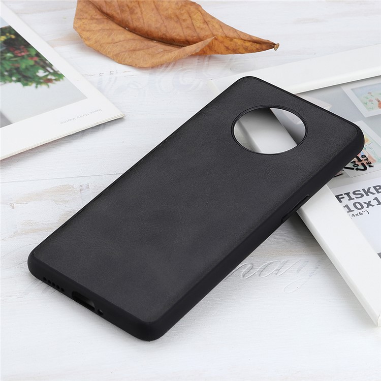 PU Leather Hybrid Phone Case for OnePlus 7T - Black-2