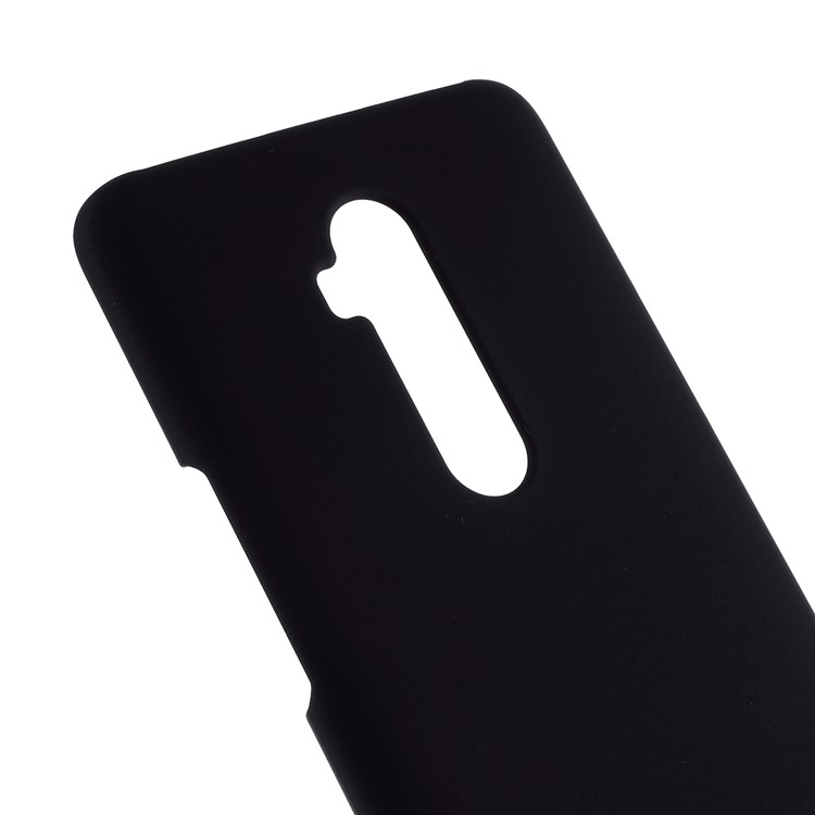 Glossy Rubberized Hard PC Shell Unique Cover for OnePlus 7T Pro - Black-4