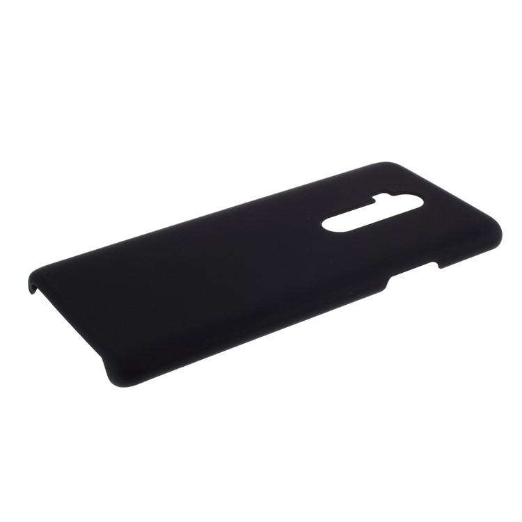 Glossy Rubberized Hard PC Shell Unique Cover for OnePlus 7T Pro - Black-5