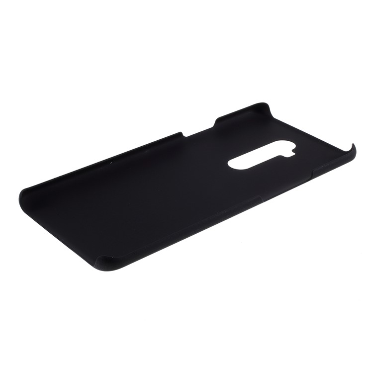 Glossy Rubberized Hard PC Shell Unique Cover for OnePlus 7T Pro - Black-6