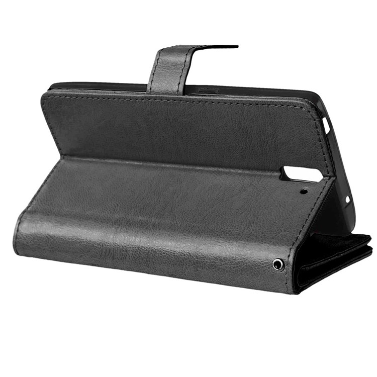 Crazy Horse Leather Multi 9 Card Slots Wallet Case for OnePlus One A0001 - Black-4