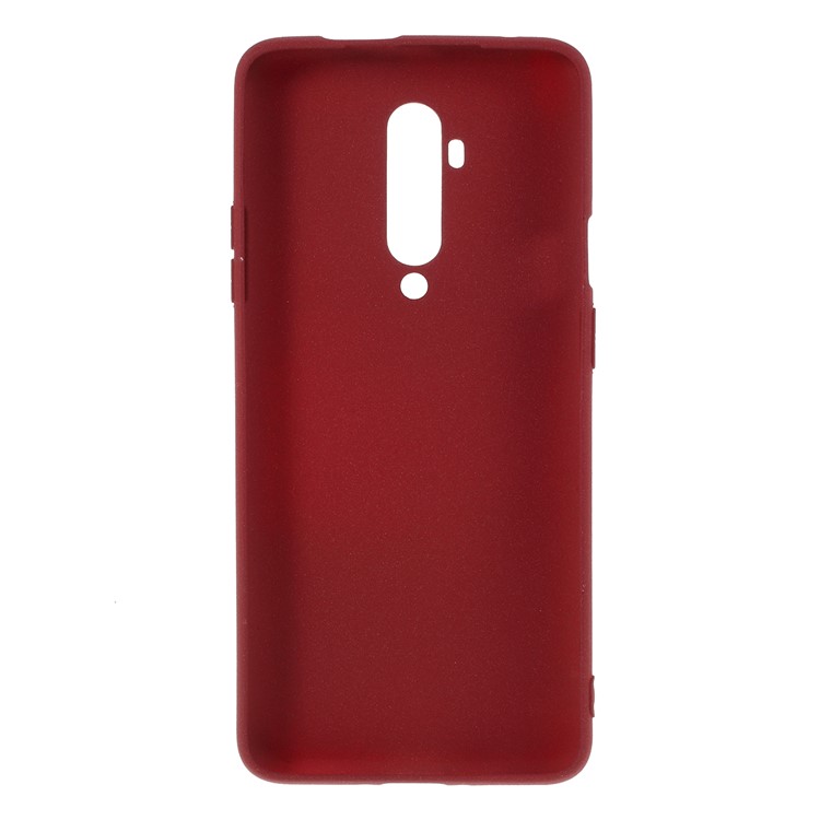 Double Face Dépoli Mat Élégant Boîtier En TPU Pour OnePlus 7T Pro - Vin Rouge-3