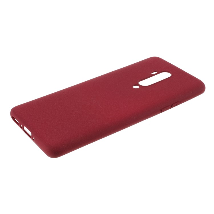 Double Face Dépoli Mat Élégant Boîtier En TPU Pour OnePlus 7T Pro - Vin Rouge-4