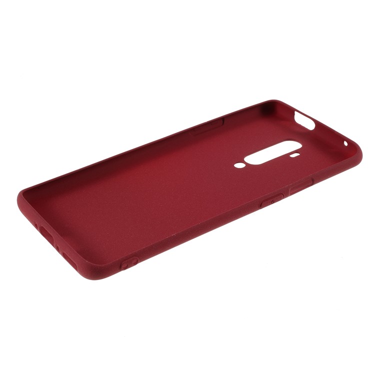 Double Face Dépoli Mat Élégant Boîtier En TPU Pour OnePlus 7T Pro - Vin Rouge-5