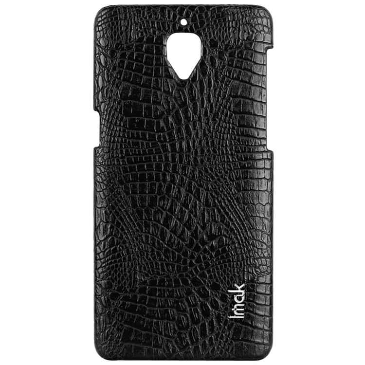 IMAK Ruiyi Series Crocodile Leather Coated PC Hard Case for OnePlus 3T / 3 - Black-3