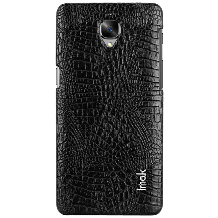 IMAK Ruiyi Series Crocodile Leather Coated PC Hard Case for OnePlus 3T / 3 - Black-6