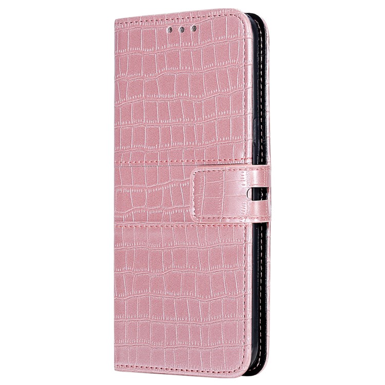 Crocodile Texture Wallet Phone Shell Stand Leather Case for OnePlus 7 Pro - Rose Gold-4