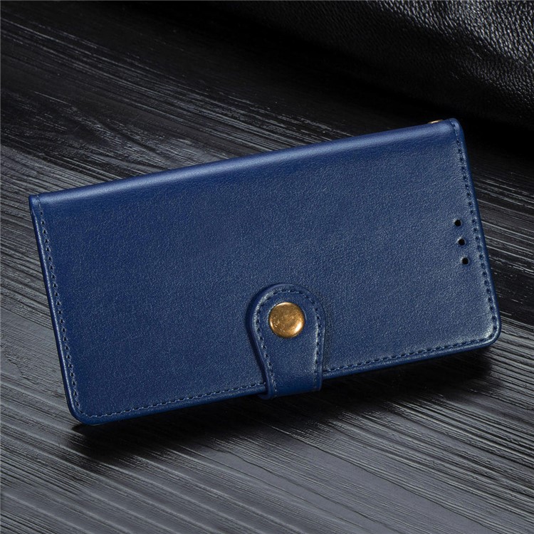 Wallet Leather Stand Case for OnePlus 7T - Blue-13