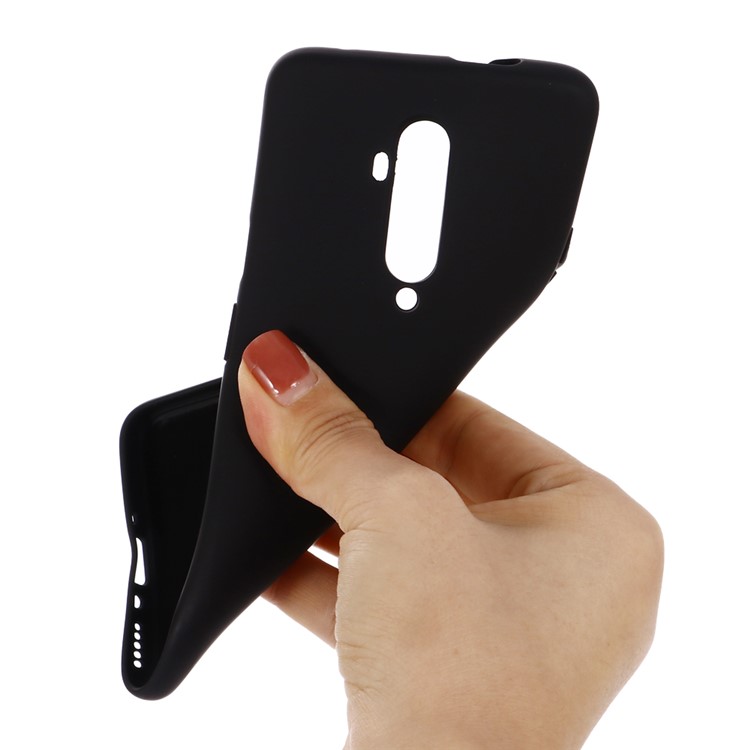 Caso De Silicone Líquido Para OnePlus 7T Pró - Preto-3