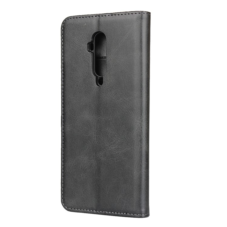 Couro Caixa De Telefone Estande Carteira Absorvida Automaticamente Para OnePlus 7T Pro - Preto-3