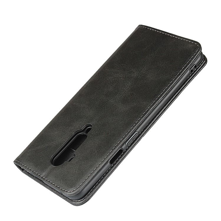 Couro Caixa De Telefone Estande Carteira Absorvida Automaticamente Para OnePlus 7T Pro - Preto-6