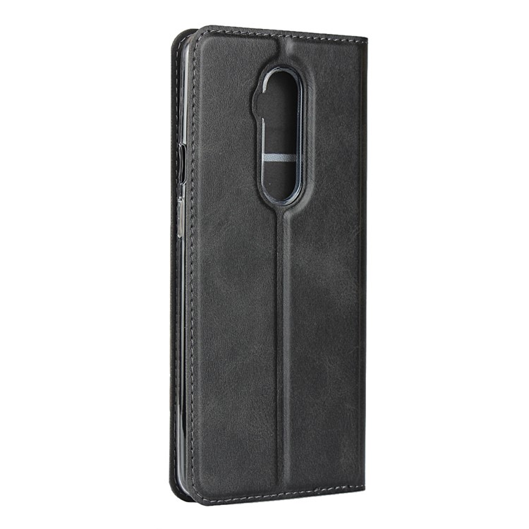 TPU + PU Shell Cuir Stand Avec Sangle Pour OnePlus 7T Pro - Noir-4