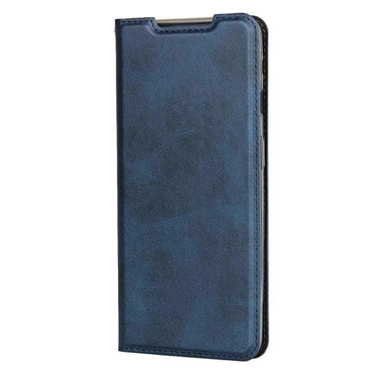 Cuir Support Cas Avec Fente Pour Carte OnePlus 7T - Bleu-3